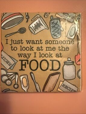 Paper cocktail napkins, Mud Pie 'I just want…
